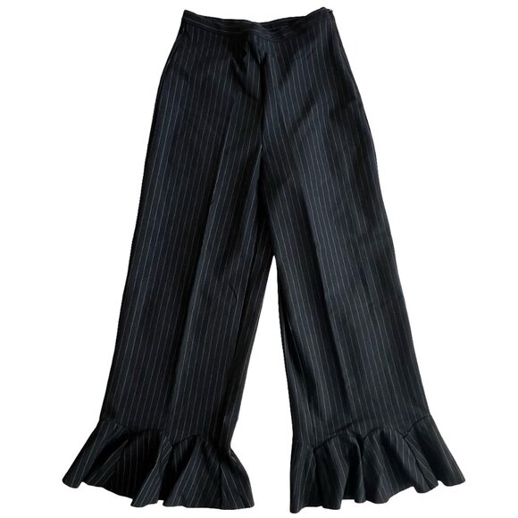 H&M Striped Ruffle Wide Pants - Picture 1 of 3